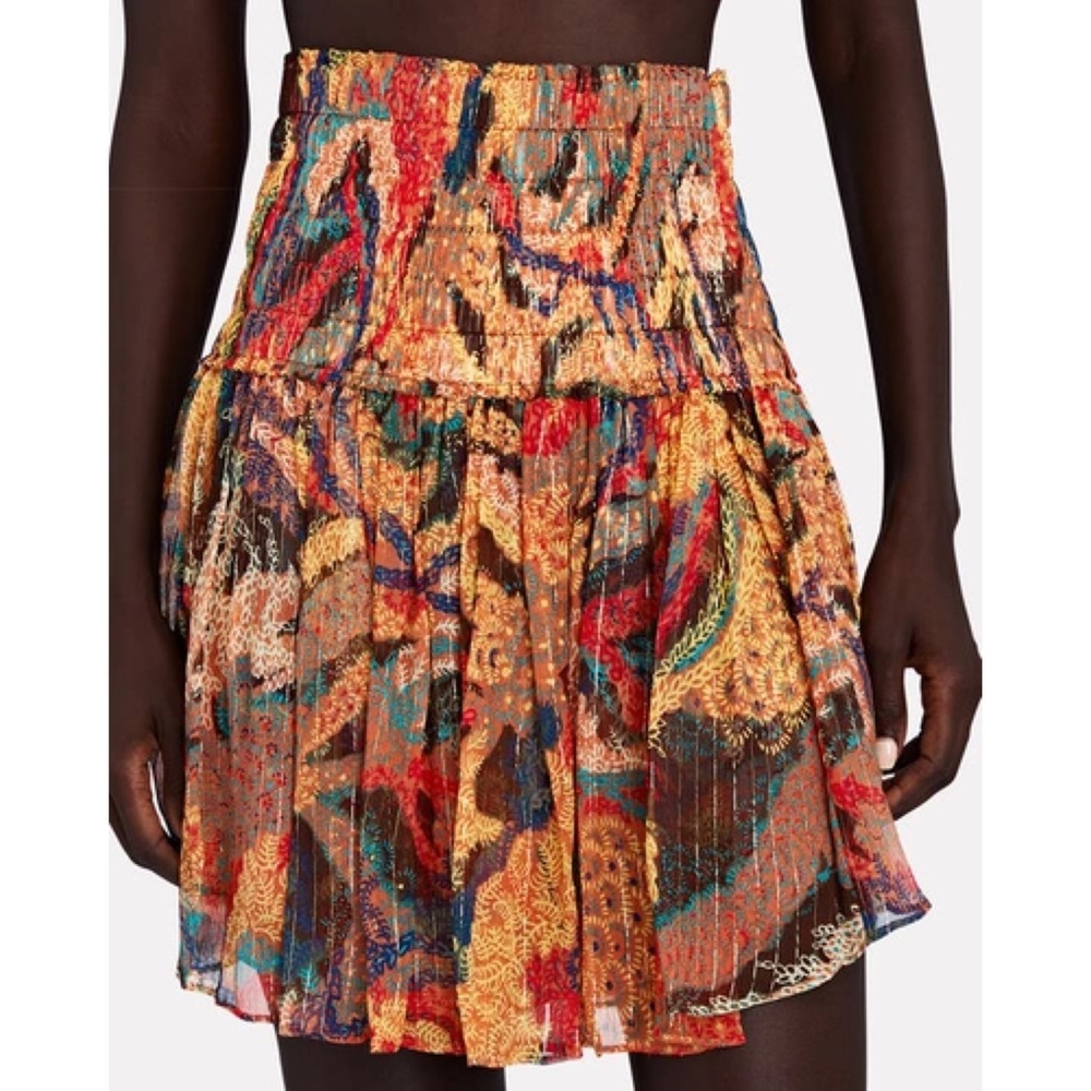 A.L.C. Luna Printed Mini Skirt in Multi Color Size 0